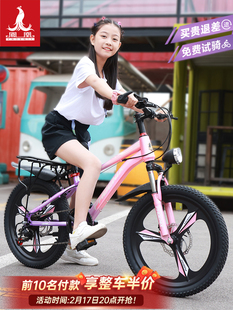 捷咹特上海凤凰儿童，自行车女孩青少年中大童，男孩山地变速小学