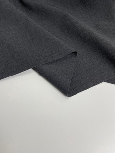 Q22秋冬季深灰色混纺梭织布头 柔软细腻垂坠西服裤子套装diy面料