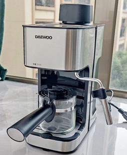 韩国大宇咖啡机意式煮咖啡高压萃取蒸汽打奶泡全半自动花式咖啡机