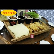 农家乐餐具烙馍卷馓子碳化竹，托盘茶盘面包盘托盘，酒店烤鸭盘端菜盘