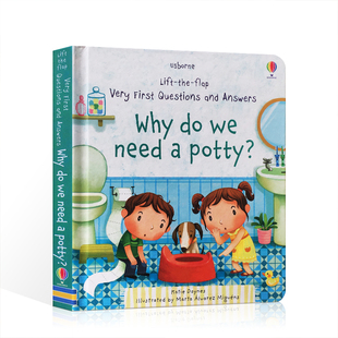 Usborne问答系列我们为什么用便盆Lift-the-flap Questions and Answers Why Do We Need A Potty?英文原版进口儿童科普认知翻翻书