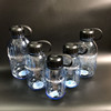 好奇小子圆形太空杯带刻度，耐用塑料水壶大容量，运动水壶学生水杯