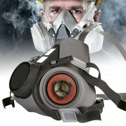 防毒面具口罩全面罩喷漆专用防尘口罩呼吸防护罩防烟全脸防毒氧气