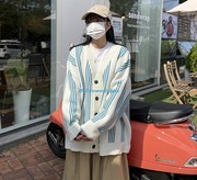 Muro A/W21 男女同款 小众设计 街头加厚日系复古开衫大毛衣外套