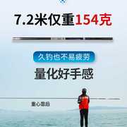 7.2韩国领秀日本碳素鱼竿10米超轻超硬钓鱼竿短节手竿溪，89