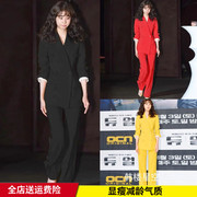 2023秋冬新款加肥加大码女装胖女士面试西装外套港风时尚职业套装