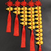葫芦挂件中国结福字葫芦挂饰，木制葫芦工艺品，福禄国风创意挂件葫芦