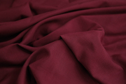 日本进口18姆米轻薄款微透枣红色明暗横棱条纹，肌理真丝棉布料