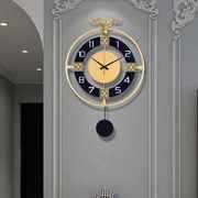 挂钟客厅北欧创意个性艺术家用石英钟静音挂墙现代简约装饰钟表