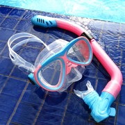 2024LOYOL成人儿童浮潜全干式潜水用呼吸管男女童成人潜水镜