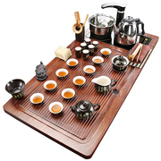 茶具套装全自动家用玻璃简约实木，茶盘电磁炉一体茶台功夫紫砂茶海