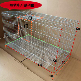 养鸡养鸭养兔子养鸽子养小狗养大鸟 加密防锈铁丝笼 养殖笼