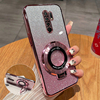 红米9手机壳高端渐变闪粉时尚适用redmi9A创意磁吸支架全包小众超薄透明软壳红米9C防摔网红奢华女保护套