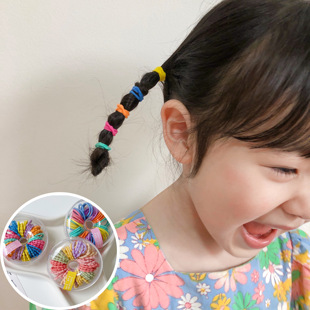 儿童发圈扎辫子皮筋宝宝，韩国皮筋扎头发不伤发小号，婴儿头饰头绳