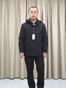 甩可脱帽棉服男普洛克秋冬商务休闲可脱卸帽黑色棉衣外套