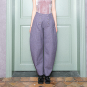 lumingroom23秋冬黑色紫色，双排扣西装，镰长裤百搭木兰