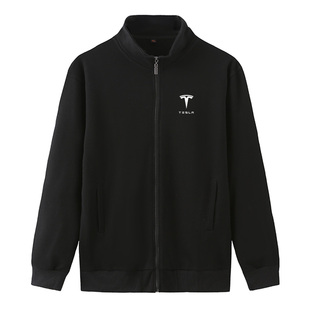 特斯拉Tesla工作服春季立领卫衣男4S店汽车维修美容工装外套定制
