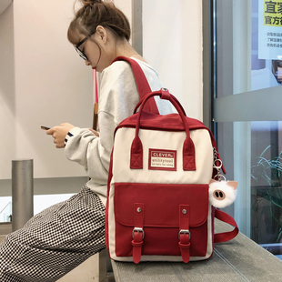双肩包旅行(包旅行)书包女电脑大容量高级感背包，其他2024时尚女士女生