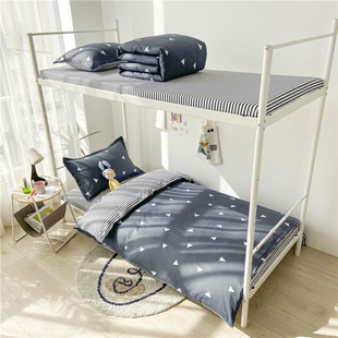 纯棉学生宿舍被套单人床上三件套床品儿童床单1.2米床上用品全棉