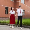 合唱诗歌朗诵比赛服装，学生运动会演出服初，中高中韩版班服长裙套装