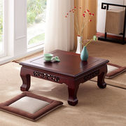 双劲实木雕花飘窗桌欧式飘窗桌子茶几现代简约炕桌矮桌和室几地40