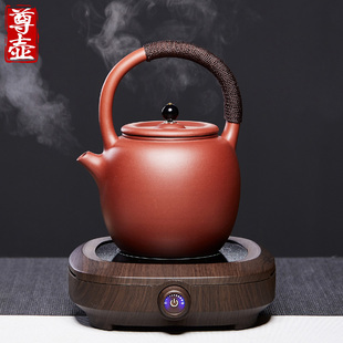 宜兴紫砂壶提梁电陶炉煮茶壶煮水蒸茶器电热，烧水茶炉陶瓷茶具套装