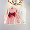 1-2-3岁女童春季连衣裙套装洋气春装女宝宝公主裙两件套婴儿衣服