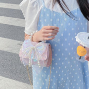 儿童包包韩版时尚女童，斜挎包卡通网红珍珠，儿童包手提包零钱包