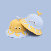 1一2-3岁婴儿帽子春秋薄款宝宝儿童渔夫帽遮阳太阳男夏季男孩春季