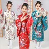 儿童日本和服传统cos演出日服式浴衣睡袍小学生，表演夏天女童睡衣
