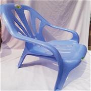 塑料加厚靠背沙滩椅躺椅休闲椅塑胶高背扶手椅大排档椅子2个起拍