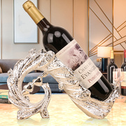 创意孔雀酒架葡萄酒红酒架客厅酒柜现代简约家居装饰品摆件工艺品
