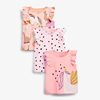女童纯棉短袖t恤夏季薄儿童装宝宝波点粉色，可爱背心圆领上衣8