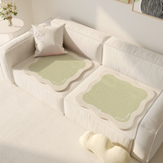 春夏季单人沙发垫高级坐垫四季通用防滑盖巾2024客厅直排屁垫