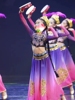 新疆舞蹈服维族大摆裙，民族风舞台演出服，儿童表演服女童舞蹈
