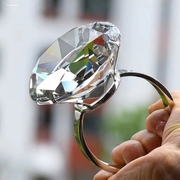 超大钻戒道具恶搞钻石夸张礼物模型搞怪戒指求婚仿真水晶表白神器