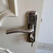 304不锈钢铜锁芯锁实木门锁双舌静音，执手锁室内卧室木门锁房门锁