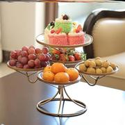 乔迁新居水果盘欧式现代客厅家用多层水果篮创意时尚干果点心盘