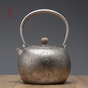 龟寿堂铁壶纯手工日本进口南部铁壶烧水壶家用无涂层铸铁壶