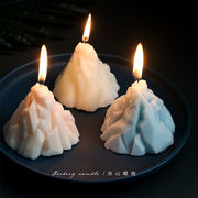 ins冰山精油香薰蜡烛diy创意，伴手礼生日，礼盒套装装饰摆件香氛蜡烛