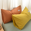 纯棉枕头套一对装全棉枕套男家用单个枕芯内胆，套48cm74枕芯隔离层