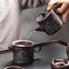琨德 创意紫砂功夫茶具整套手工办公室家用复古紫泥茶壶茶杯套装