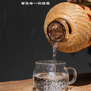 竹编暖壶纯手工茶道餐厅民宿复古怀旧老式茶瓶开水瓶文艺开水瓶