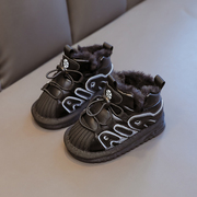 宝宝鞋子冬季加绒婴儿棉鞋男童幼儿软底学步鞋保暖女小童雪地靴