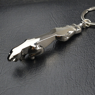 汽车钥匙挂件钥匙扣重金属，高档豹头钥匙链，钥匙挂饰小