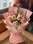 情人节手工diy扭扭棒玫瑰，郁金香自制花束，创意手捧花材料包送女友