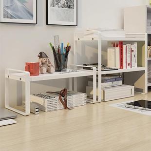 简易书架小型铁艺置物架办公室桌面多层整理架书桌上收纳网红书柜