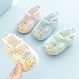 婴儿春秋软底鞋0-1岁单鞋幼儿，不掉鞋新生儿3-6-9月男女宝宝鞋子