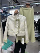 新中式国风外套鱼尾裙套装女春季复古高级感盘扣唐装半身裙两件套