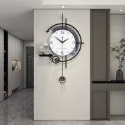 现代简约钟表挂钟客厅2023网红大气家用时尚餐厅创意时钟挂墙